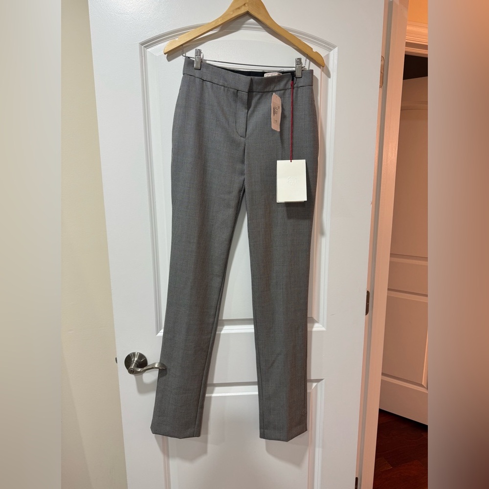 Alexander McQueen Houndstooth wool straight pants Size IT 38 - US 2 - Picture 7 of 14